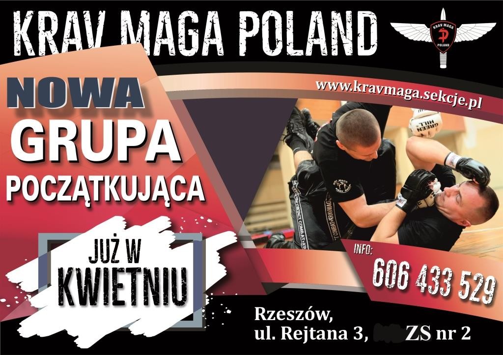 Krav Maga Poland, sekcja Rzeszów - zapisy do nowej grupy